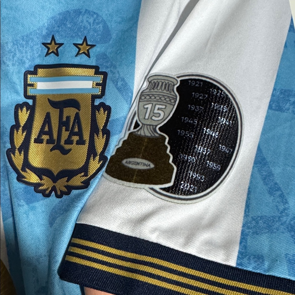 Adidas Argentina National Team Soccer Jersey Messi 10 Mens Size XL Copa America - Picture 5 of 15